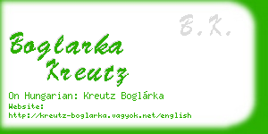 boglarka kreutz business card
