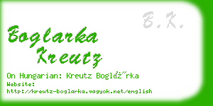 boglarka kreutz business card